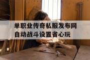 单职业传奇私服发布网自动战斗设置省心玩