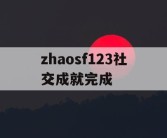 zhaosf123社交成就完成