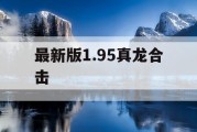 最新版1.95真龙合击