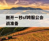 刚开一秒sf跨服公会战准备