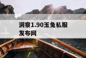 洞察1.90玉兔私服发布网