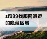 sf999找服网遗迹的隐藏区域