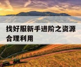 找好服新手进阶之资源合理利用