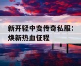 新开轻中变传奇私服：焕新热血征程