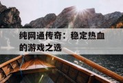 纯网通传奇：稳定热血的游戏之选