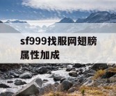 sf999找服网翅膀属性加成