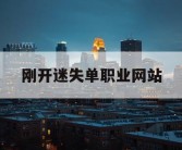 刚开迷失单职业网站