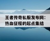 王者传奇私服发布网：热血征程的起点集结
