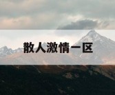 散人激情一区