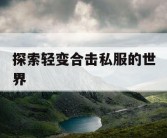 探索轻变合击私服的世界