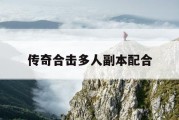 传奇合击多人副本配合