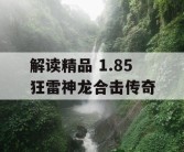 解读精品 1.85 狂雷神龙合击传奇