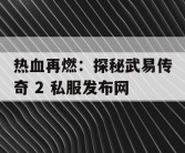 热血再燃：探秘武易传奇 2 私服发布网