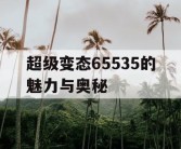 超级变态65535的魅力与奥秘