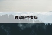 独家轻中变版