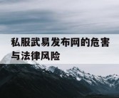 私服武易发布网的危害与法律风险