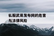 私服武易发布网的危害与法律风险