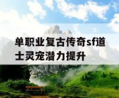 单职业复古传奇sf道士灵宠潜力提升