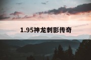 1.95神龙刺影传奇