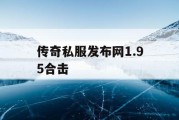 传奇私服发布网1.95合击