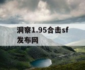 洞察1.95合击sf发布网