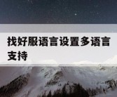 找好服语言设置多语言支持