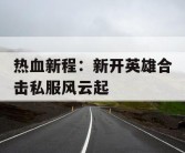 热血新程：新开英雄合击私服风云起