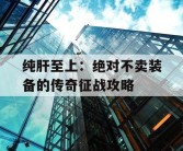 纯肝至上：绝对不卖装备的传奇征战攻略