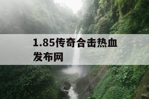 1.85传奇合击热血发布网