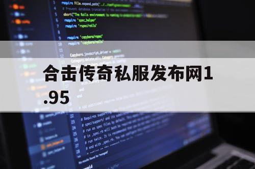 合击传奇私服发布网1.95