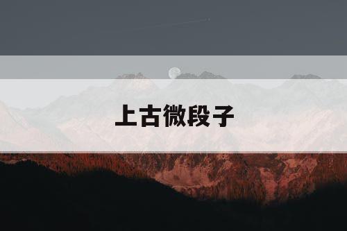 上古微段子