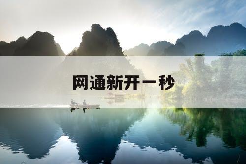 网通新开一秒