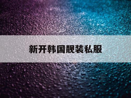 新开韩国靓装私服