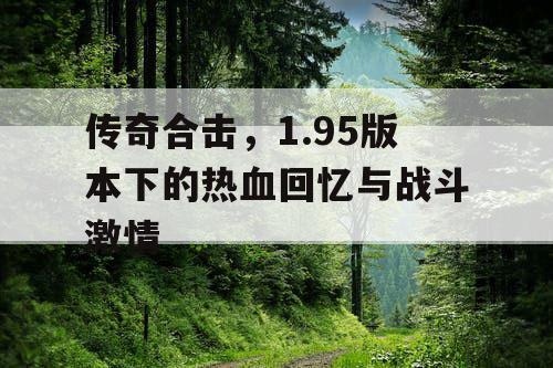 传奇合击，1.95版本下的热血回忆与战斗激情