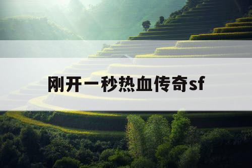 刚开一秒热血传奇sf