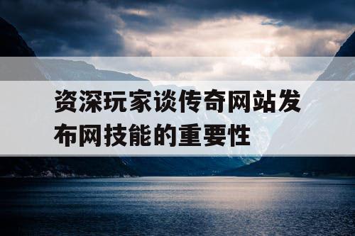 资深玩家谈传奇网站发布网技能的重要性