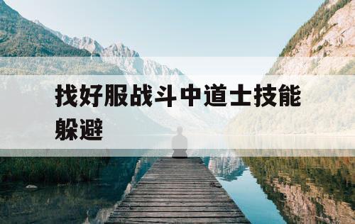 找好服战斗中道士技能躲避