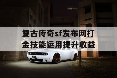 复古传奇sf发布网打金技能运用提升收益