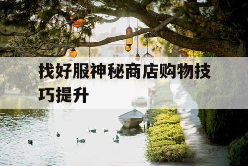 找好服神秘商店购物技巧提升