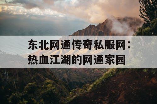 东北网通传奇私服网：热血江湖的网通家园