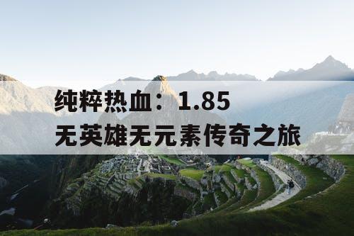 纯粹热血：1.85 无英雄无元素传奇之旅