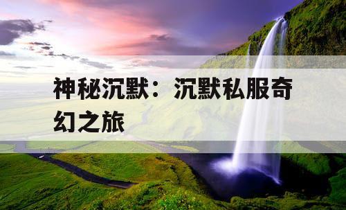 神秘沉默：沉默私服奇幻之旅