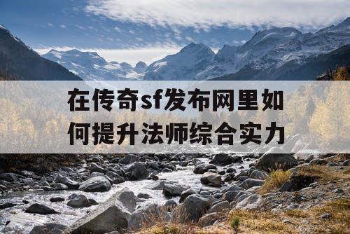 在传奇sf发布网里如何提升法师综合实力