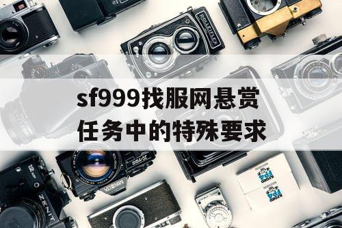 sf999找服网悬赏任务中的特殊要求
