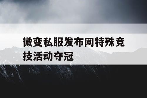微变私服发布网特殊竞技活动夺冠