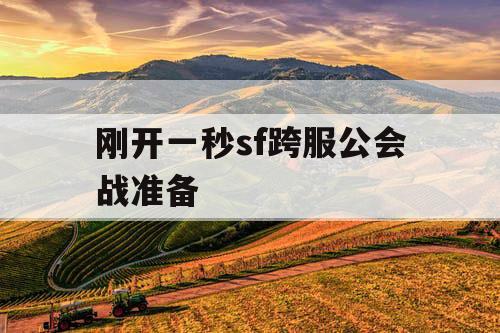 刚开一秒sf跨服公会战准备