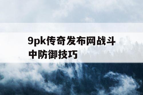 9pk传奇发布网战斗中防御技巧