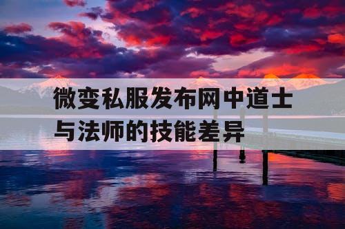 微变私服发布网中道士与法师的技能差异