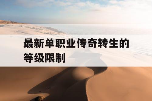 最新单职业传奇转生的等级限制