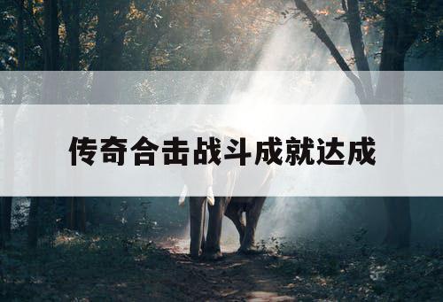 传奇合击战斗成就达成